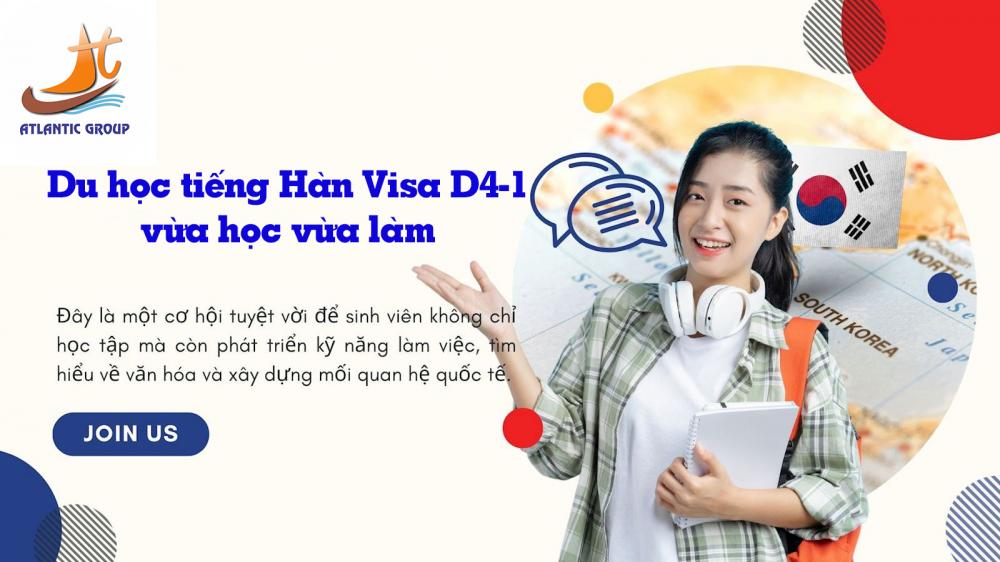 Du học tiếng Hàn Visa D4-1 vừa học vừa làm