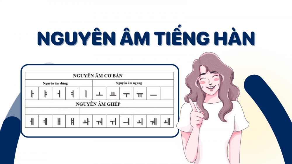 Nguyên âm là gì? Bảng Nguyên âm tiếng Hàn Quốc