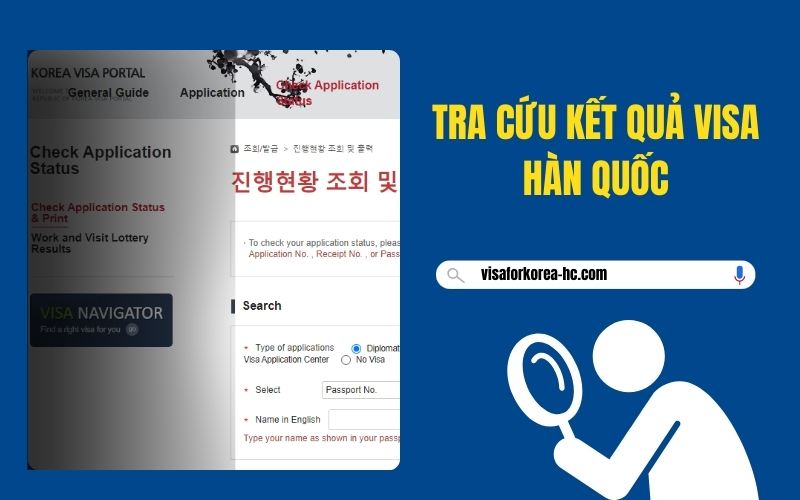 Hướng dẫn cách tra cứu visa Hàn Quốc online!